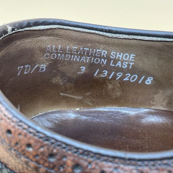 Hanover LB Sheppard Signatures Leather Wingtip Shoes Men’s 7D/B 2312 Brown Prep main image 9